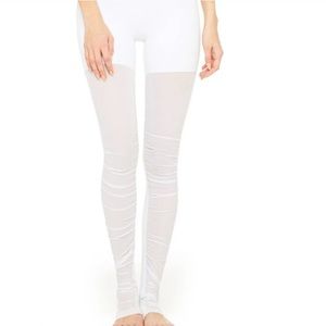 Alo white mesh goddess legging